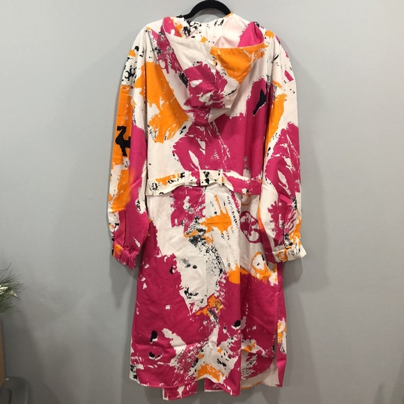 Rare/self long trench coat size 6 is a XXL - Picture 2 of 4